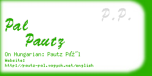 pal pautz business card